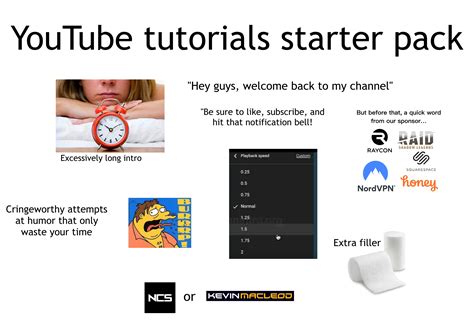 Youtube tutorials .